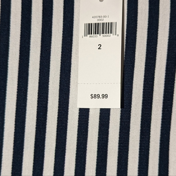 Banana republic Abstract navy and white dress - Picture 3 of 3